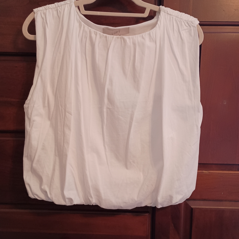 White Sleeveless Top